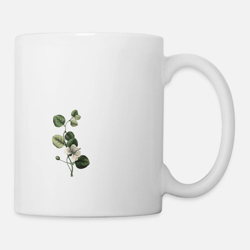 Nummer 42 Blumengrün - 42. Blumengeburtstag - Tasse - Weiß