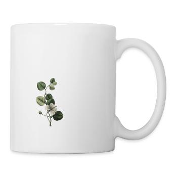 Nummer 43 Blumengrün - 43. Blumengeburtstag - Tasse - Weiß - Rechts