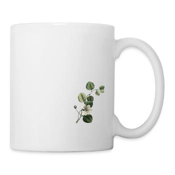 Nummer 57 Blumengrün - 57. Blumengeburtstag - Tasse - Weiß - Rechts
