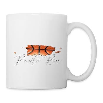 Porto Rico (États-Unis) | Vrai basket-ball | Carte S - Mug blanc - blanc - Droite