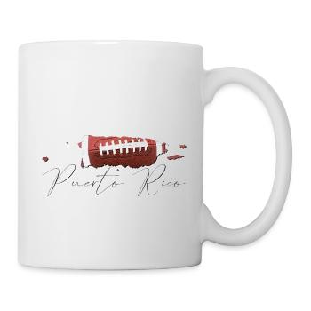 Porto Rico (États-Unis) | Vrai football | Carte Sct - Mug blanc - blanc - Droite