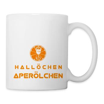 Hallöchen Aperölchen - Tasse - Weiß - Rechts
