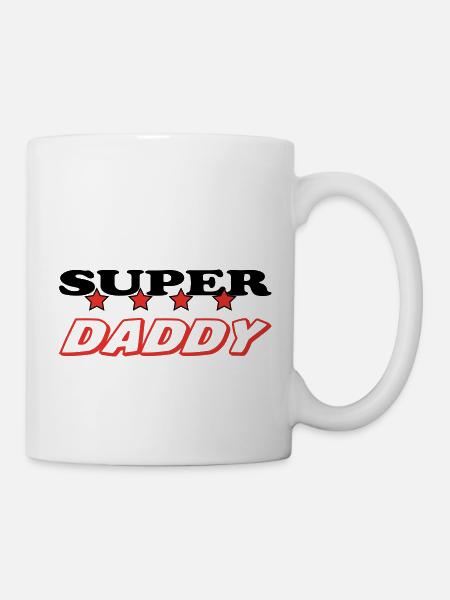 SUPER PAPA - Tasse - Weiß