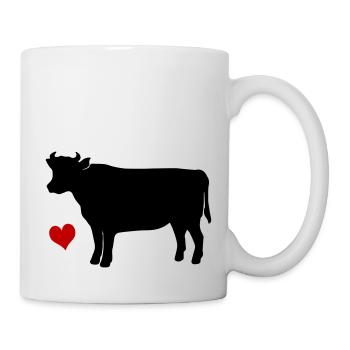 Kuh - Tasse - Weiß - Rechts