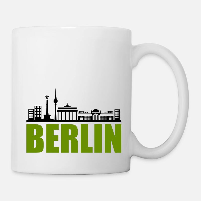 berlin skyline - Tasse - Weiß