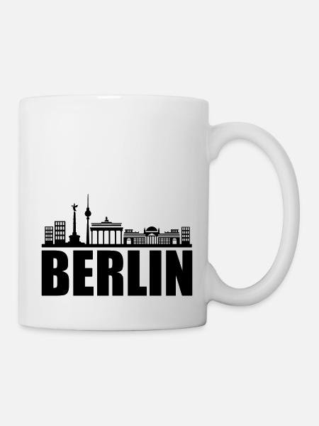 berlin skyline - Tasse - Weiß