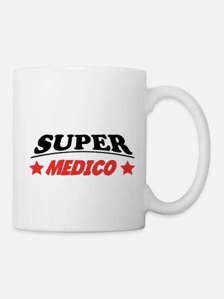 SUPER MEDICO - Tasse - Weiß