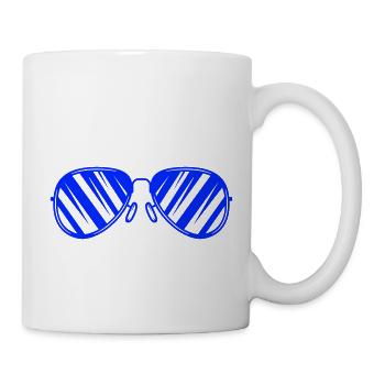 lunettes de soleil - Mug blanc - blanc - Droite