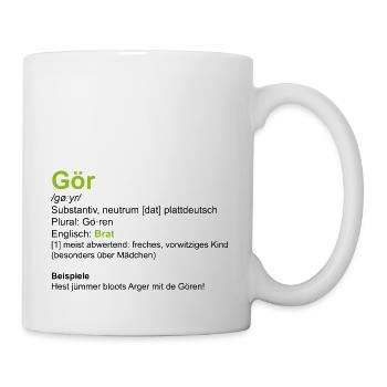 Gör / Brat - Tasse - Weiß - Rechts