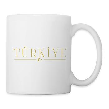 J’aime la dinde, T-shirt design de style élégance - Mug blanc - blanc - Droite