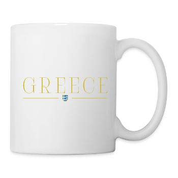 I Love Greece, Style Design T-Shirt - Mug - white - Right