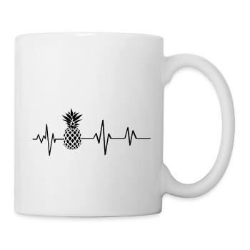 Pineapple heartbeat - Mug - white - Right