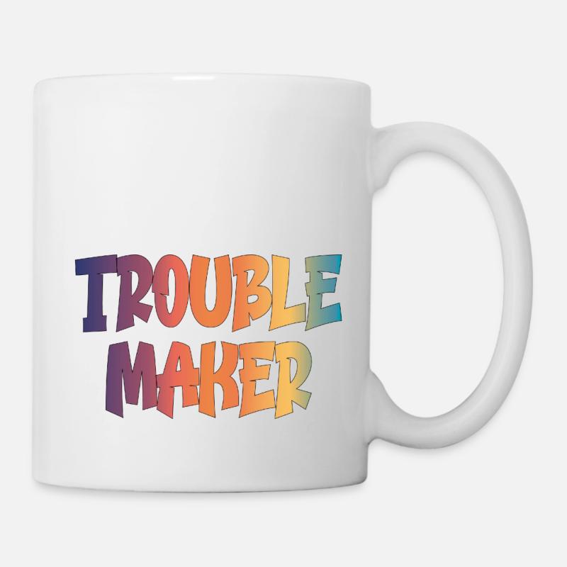trouble maker - Mug - white