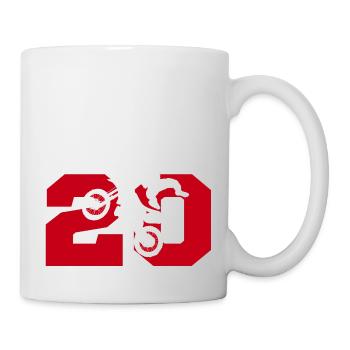 Moto 20 Biker - Tasse - Weiß - Rechts