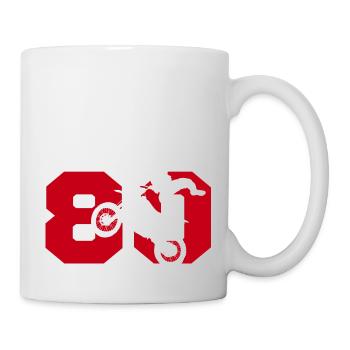 Moto 80 Biker - Tasse - Weiß - Rechts