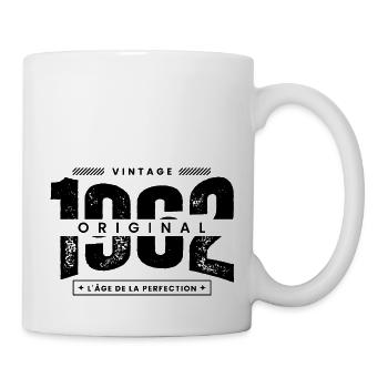 vintage 1962 / original 1962 / perfection / 1962 - Mug blanc - blanc - Droite