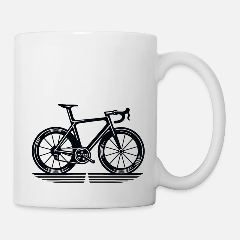Rennrad - Tasse - Weiß