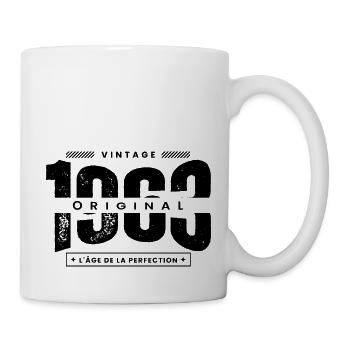 vintage 1963 / original 1963 / perfection / 1963 - Mug blanc - blanc - Droite