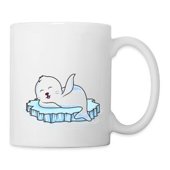 robbe eisscholle - Tasse - Weiß - Rechts