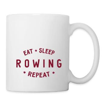 Eat Sleep Rowing Repeat - Rowing - Rowers - Mug - white - Right