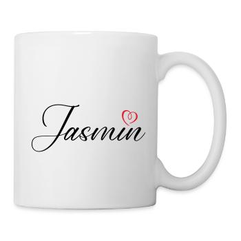 Jasmin Nom Coeur - Mug blanc - blanc - Droite
