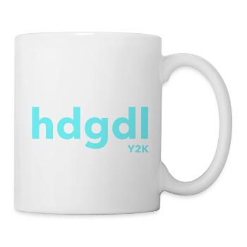 hdgdl hab dich ganz doll liebY2K türkis - Tasse - Weiß - Rechts