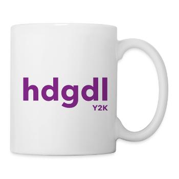 hdgdl hab dich ganz doll liebY2K Jahr2000 lila - Tasse - Weiß - Rechts