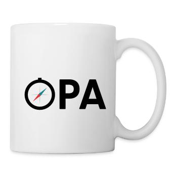 Opa Großvater Kompass Expedition Geschenkidee - Tasse - Weiß - Rechts