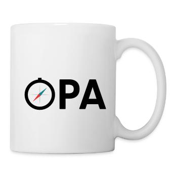 Opa Großvater Kompass Expedition Geschenkidee - Tasse - Weiß - Rechts