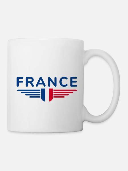 J’aime la France élégance style design Tenues - Mug blanc - blanc