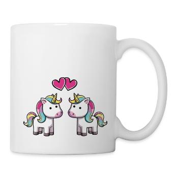 L’amour de la licorne - Mug blanc - blanc - Droite