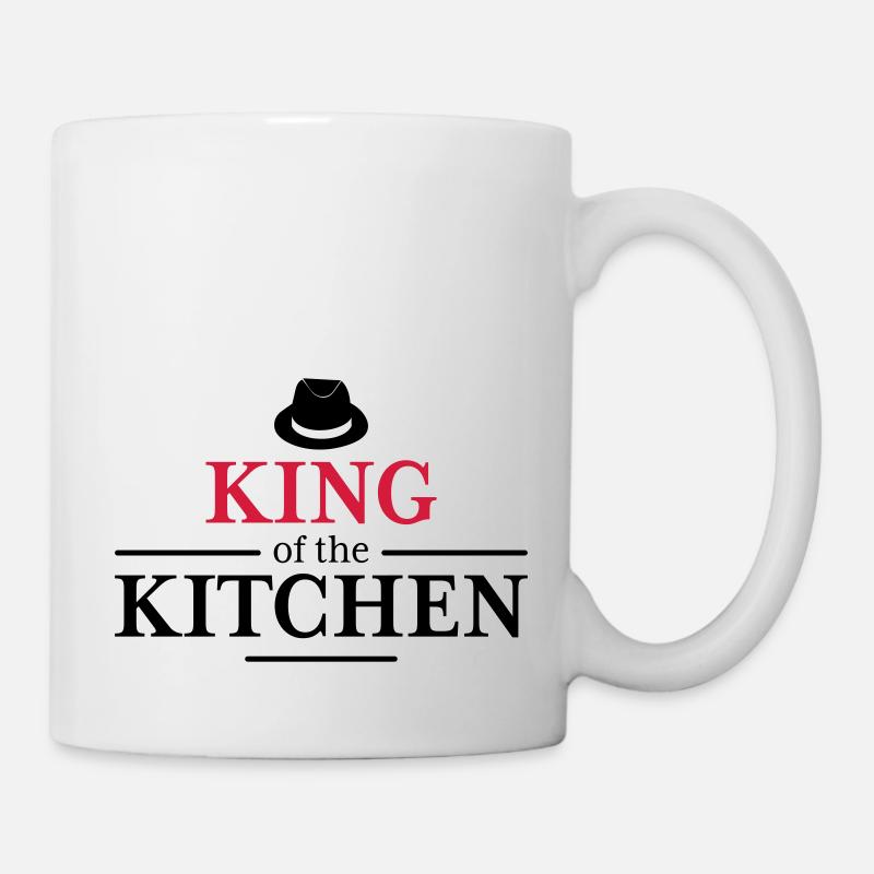 Men's Cooking Apron - Mug - white