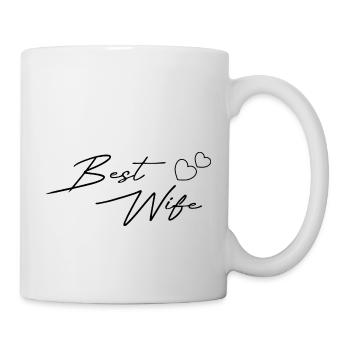 Best Wife Design black - Tasse - Weiß - Rechts