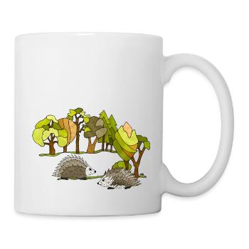 Igel - Tasse - Weiß - Rechts
