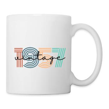 1957 vintage rétro - Mug blanc - blanc - Droite