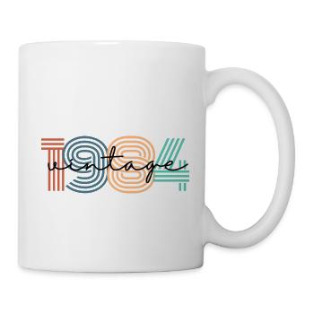 1984 Vintage Retro - Tasse - Weiß - Rechts