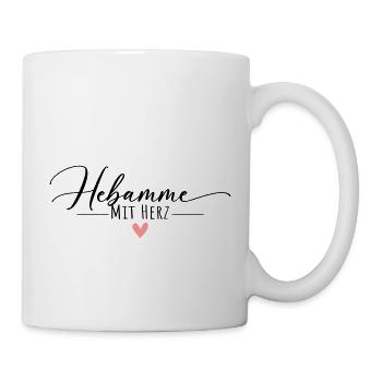 Hebamme mit Herz - Tasse - Weiß - Rechts