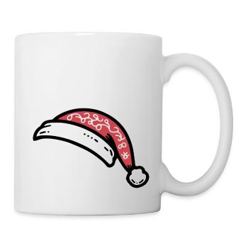 Weihnachtsmütze - Tasse - Weiß - Rechts