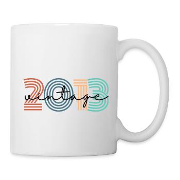 2013 vintage rétro - Mug blanc - blanc - Droite
