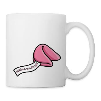 Glückskeks - Tasse - Weiß - Rechts