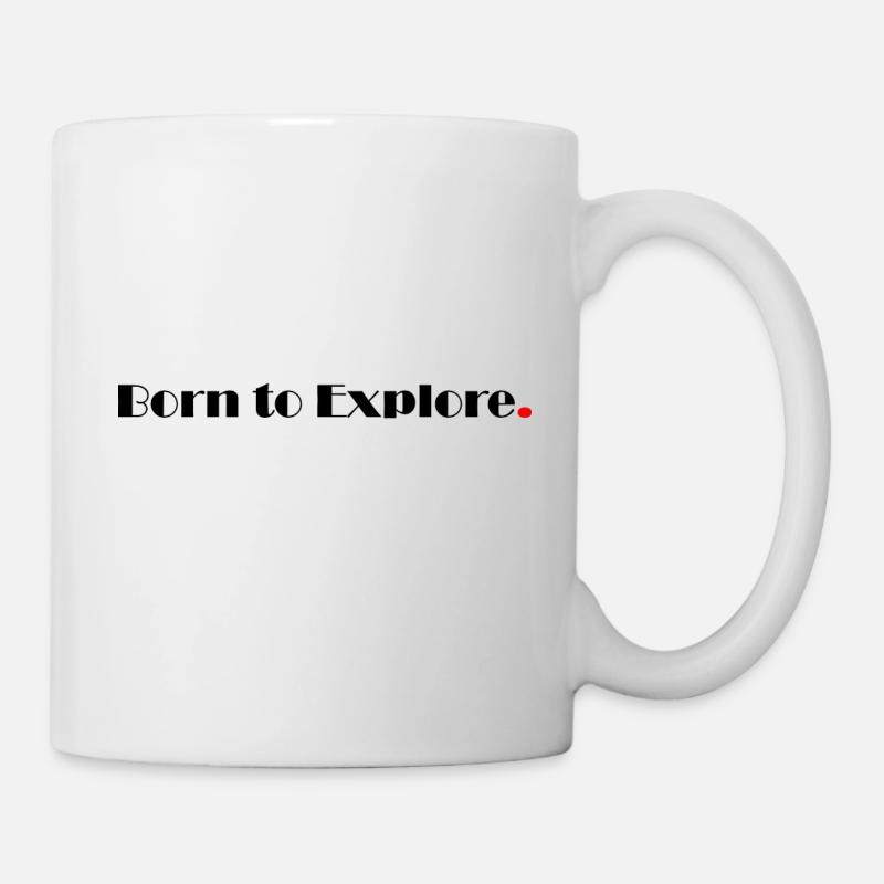 Né pour explorer - Mug blanc - blanc