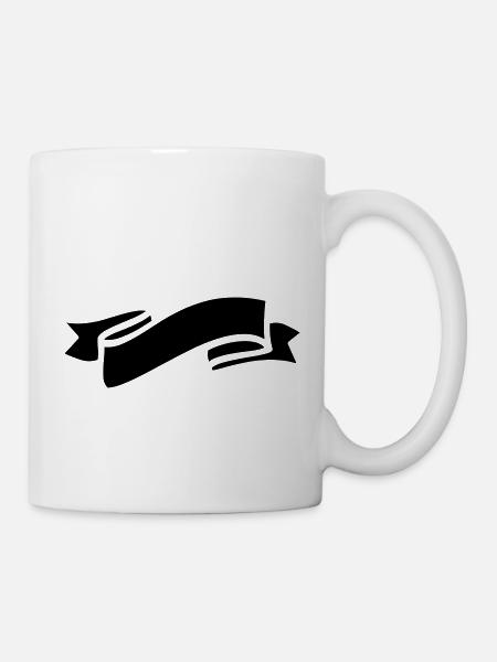 banderole symbol - Tasse - Weiß