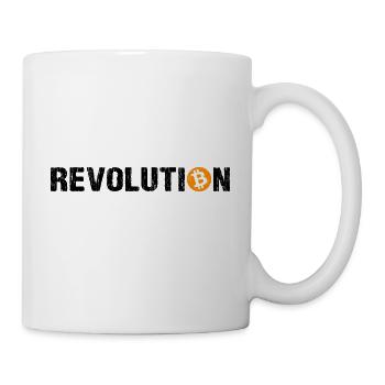 Revolution Bitcoin Kryptowährung Bitcoin - Tasse - Weiß - Rechts