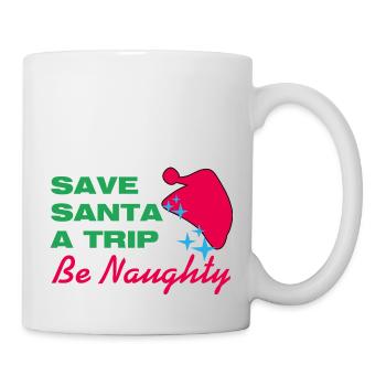 Sauvez le Père Noël Un voyage - Mug blanc - blanc - Droite