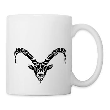 Steinbock - Tasse - Weiß - Rechts
