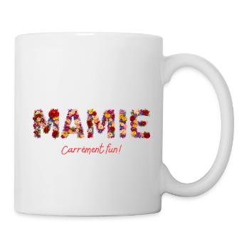 Granny Floral Fun - Gift Idea - Mug - white - Right