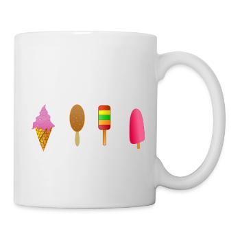 Eis - Tasse - Weiß - Rechts