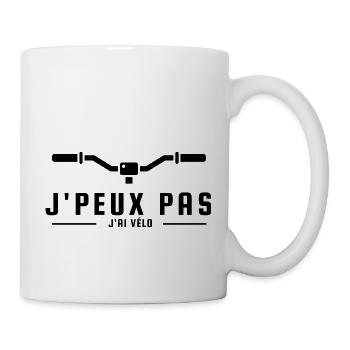ICH KANN KEIN FAHRRAD HABEN - HUMOR - PINK - Tasse - Weiß - Rechts