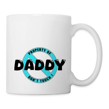 Daddy's property, black. In - Mug - white - Right