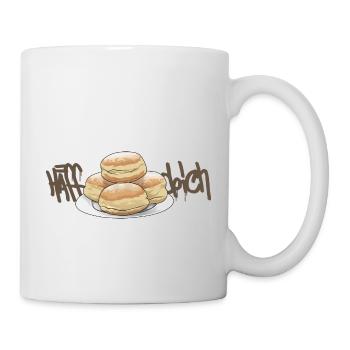 Hefeteig // Krapfen // Illustration - Tasse - Weiß - Rechts